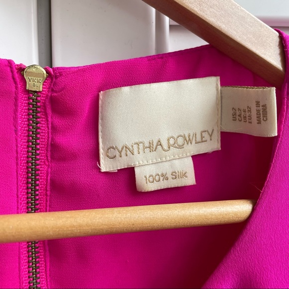 Cynthia Rowley 100% Silk Hot Pink Size 2 Dress - Picture 5 of 8